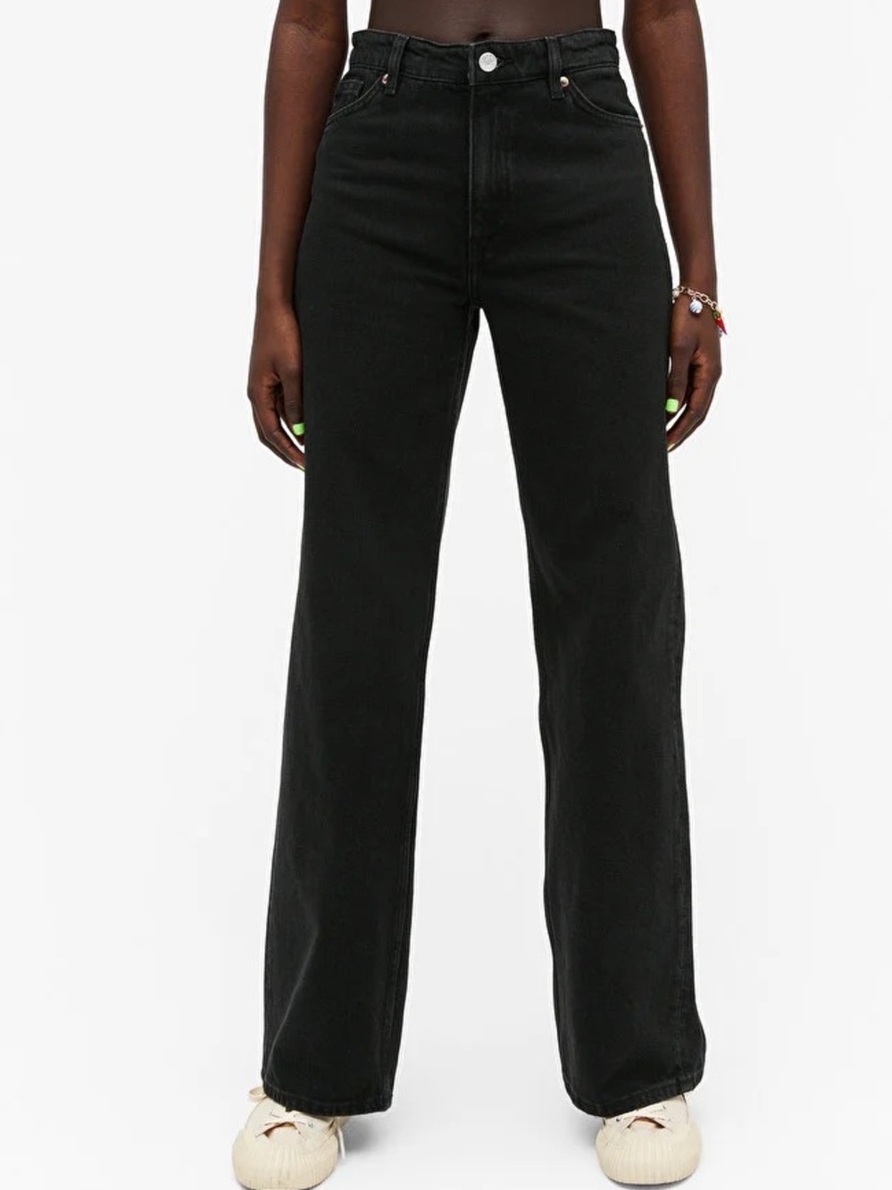 Monki Black Boyfriend Jeans